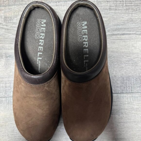 Merrell Encore Nova 4 Brown Leather Mules Women's Size 6 - Picture 2 of 7